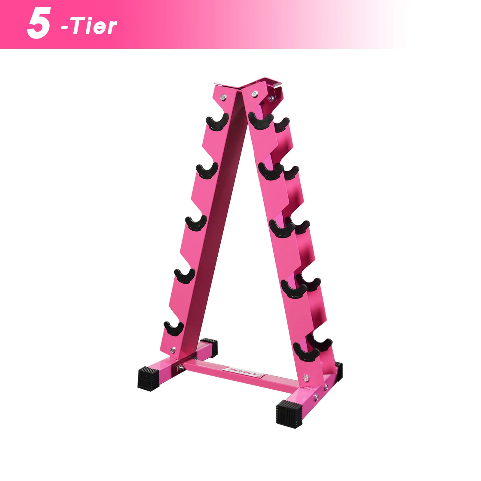 RitFit A-Frame Dumbbell Storage Rack Stand 5 Pairs - Image 3