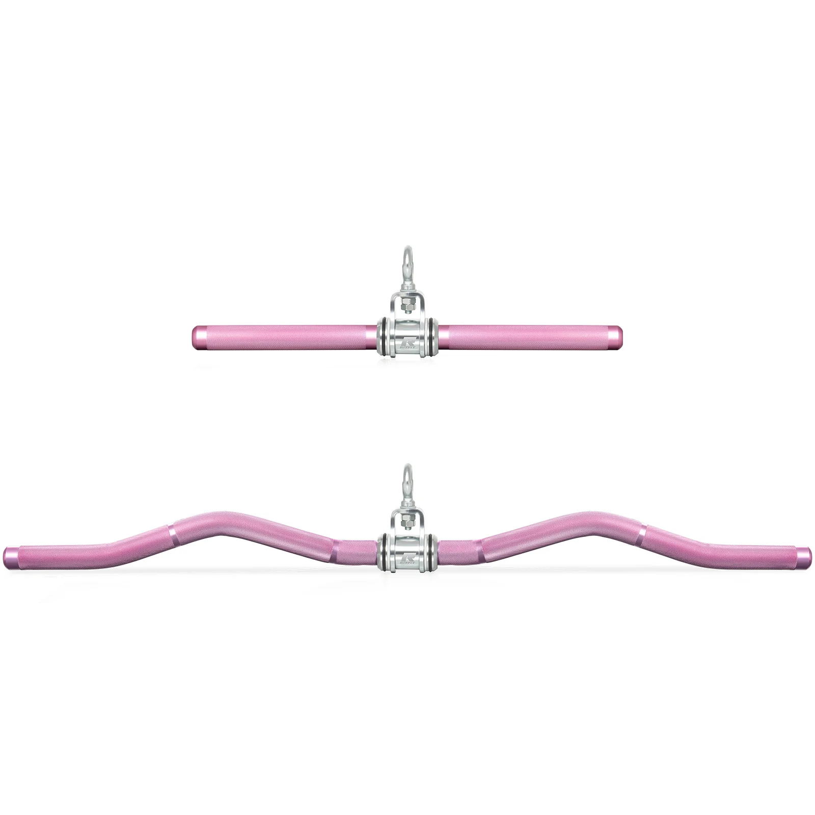 RitFit Aluminum Alloy Handle Set Long W-Shaped and Short Straight Bar for Cable Machine - Image 4