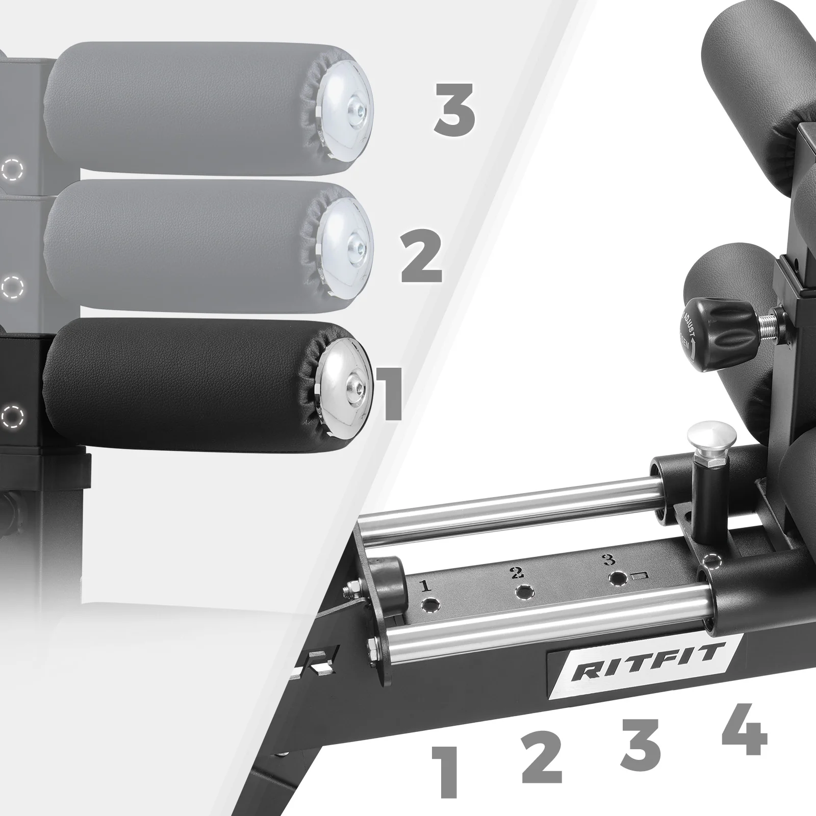 RitFit BE01 Adjustable Back Extension Machine for Home and Gym - Image 4