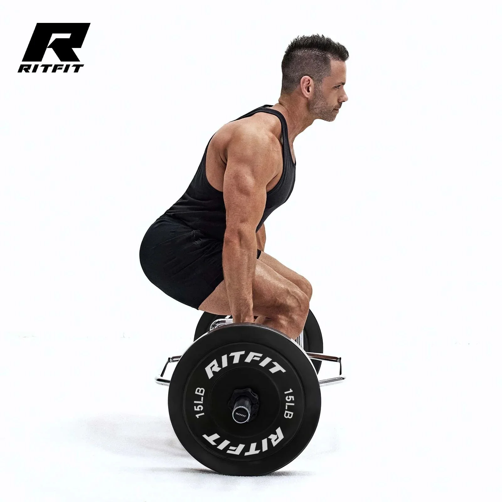 RitFit Olympic Bumper Weight Plates - 2-inch - Image 6