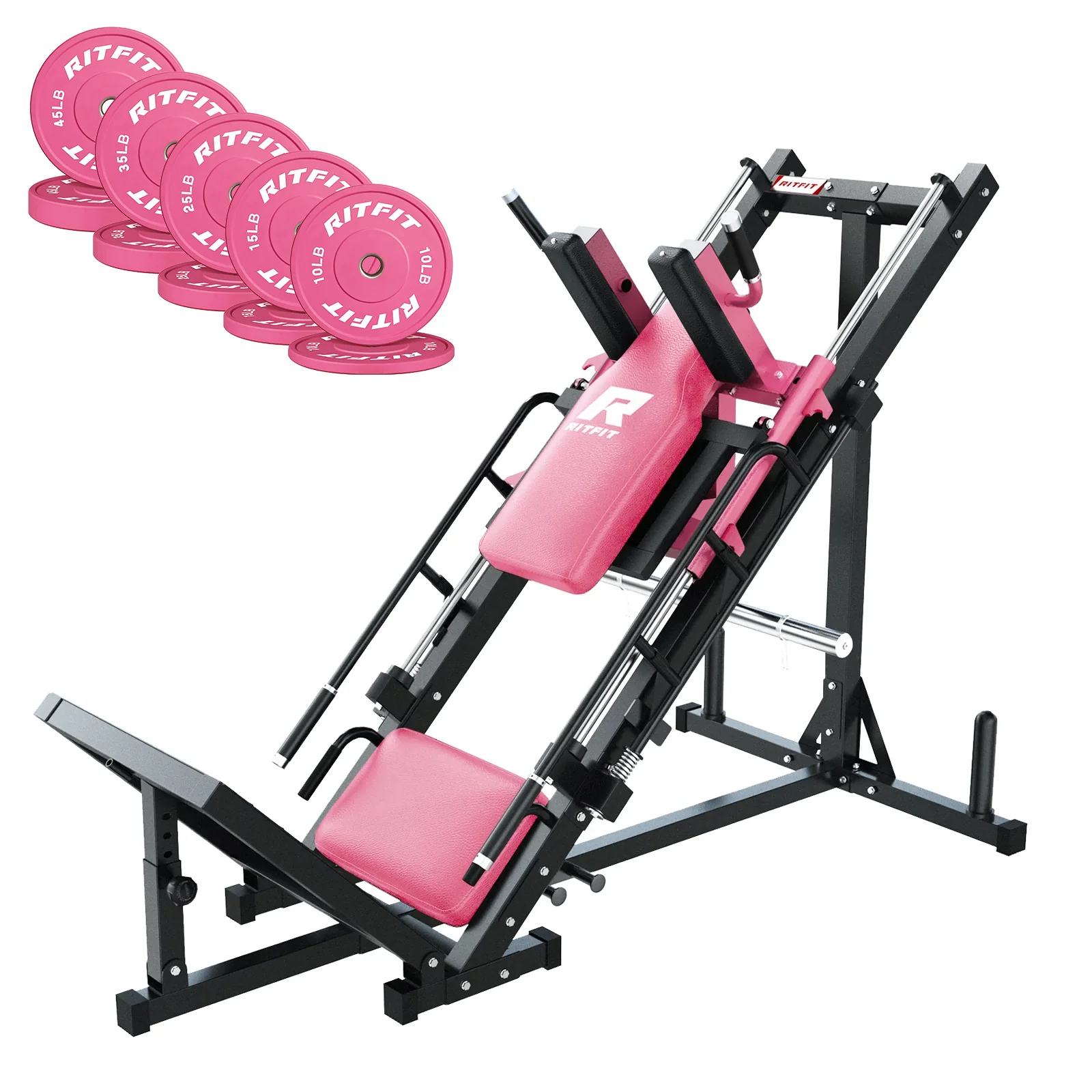 RitFit BLP01 Full Leg Workout Package 3-In-1 Leg Press, Hack Squat, and Calf Raise Set - Image 14