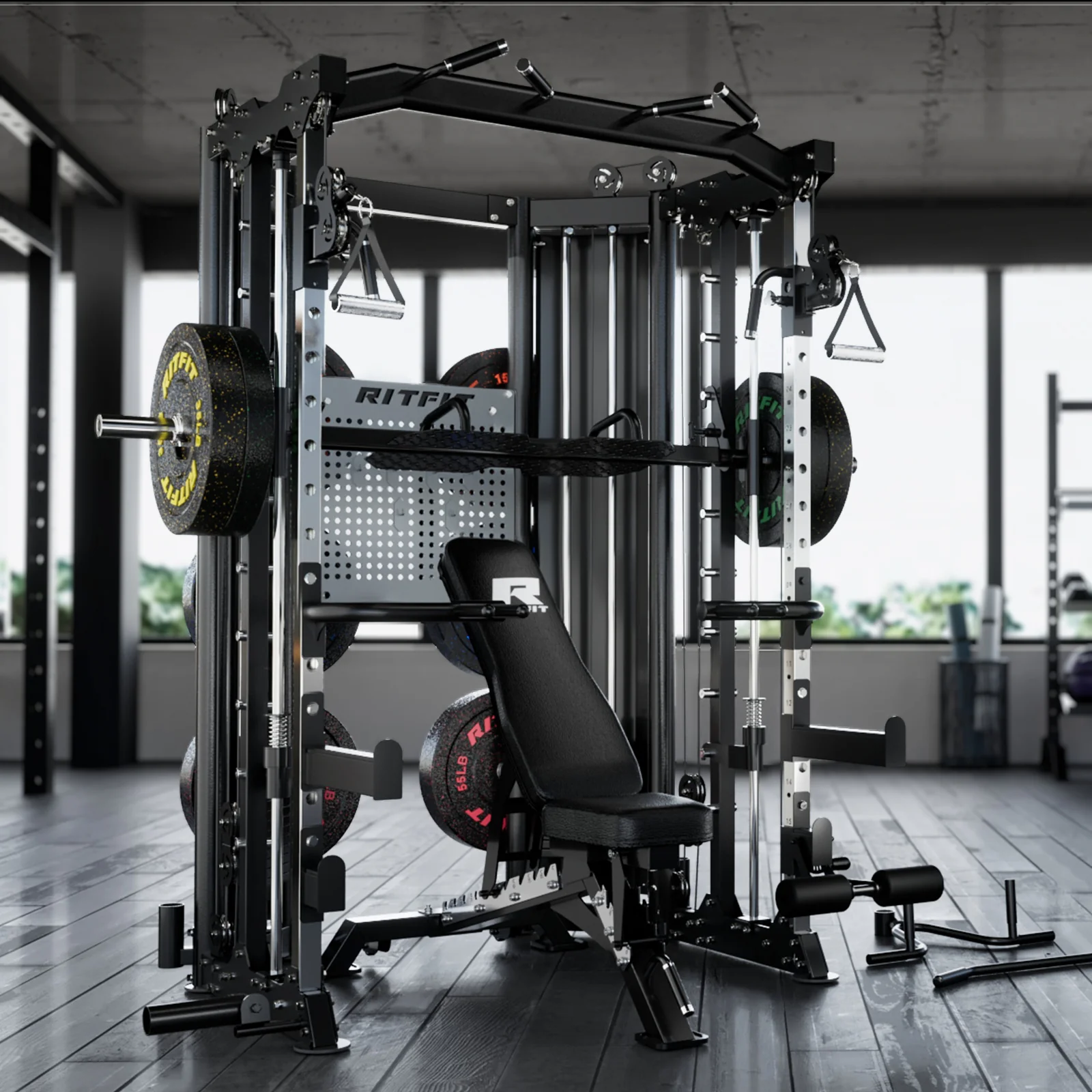 RitFit BPC06 All-In-One Smith Machine Home Gym Package - Image 9