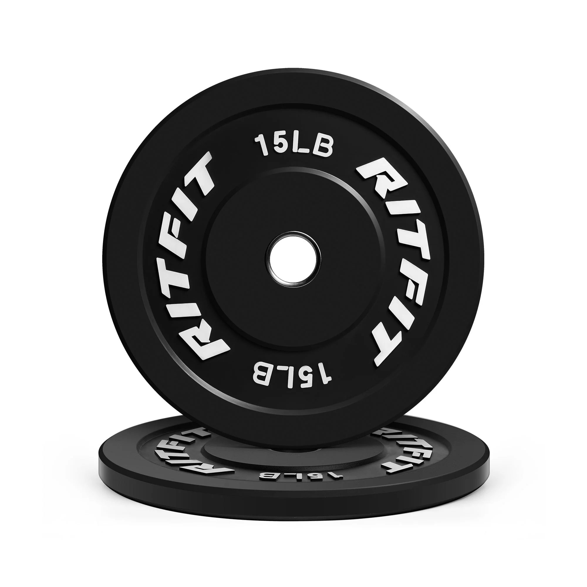 RitFit Color Olympic Bumper Weight Plates - 2-Inch - Image 5