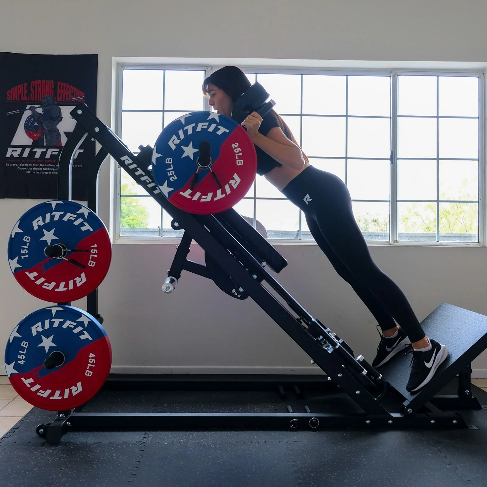 RitFit GAZELLE 3-in-1 Leg Press Hack Squat Machine for Home Gym - Image 16