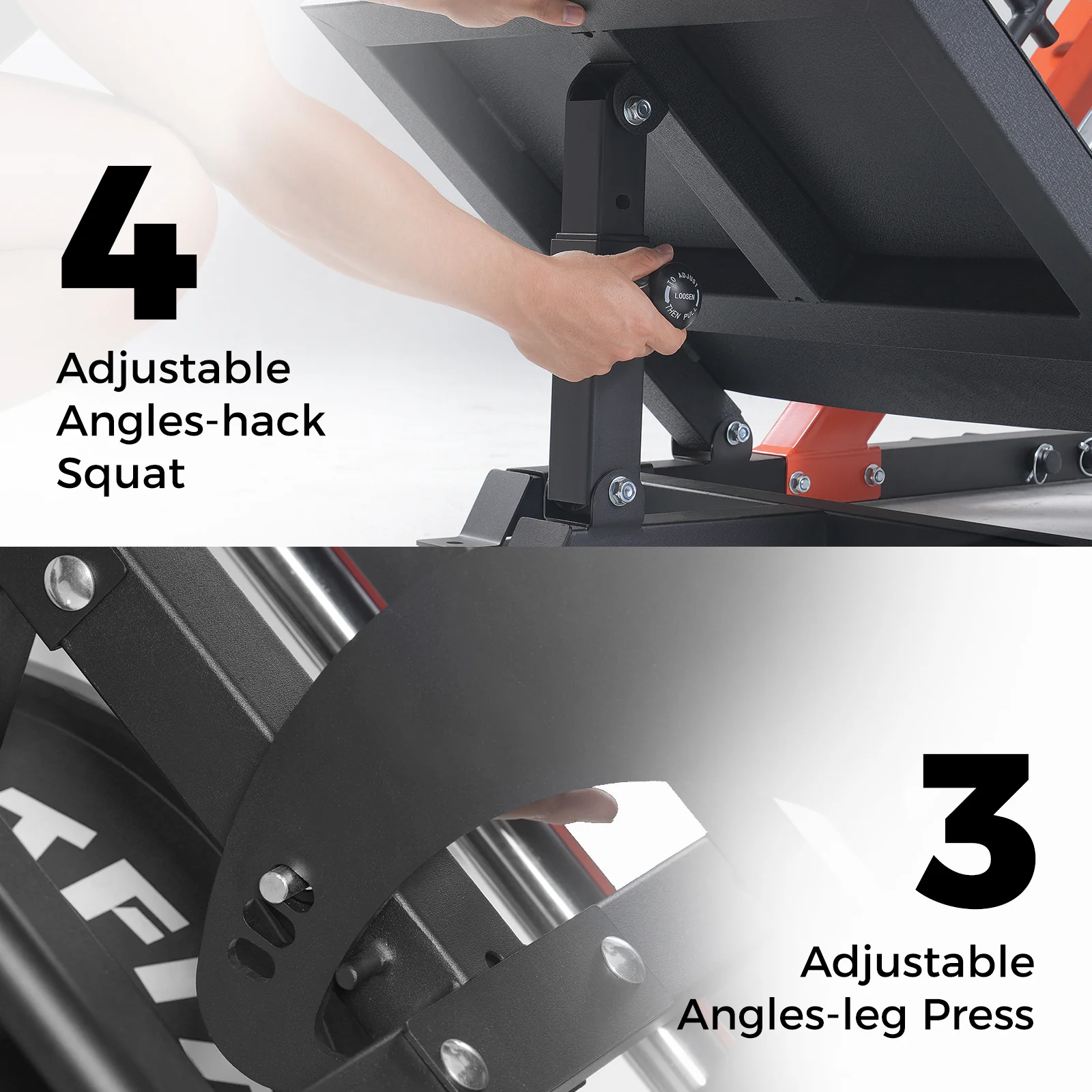RitFit GAZELLE 3-in-1 Leg Press Hack Squat Machine for Home Gym - Image 5