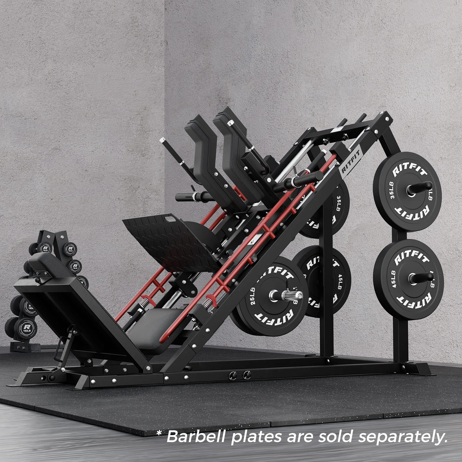 RitFit GAZELLE PRO 3-In-1 Leg Press and Hack Squat Machine - Image 8