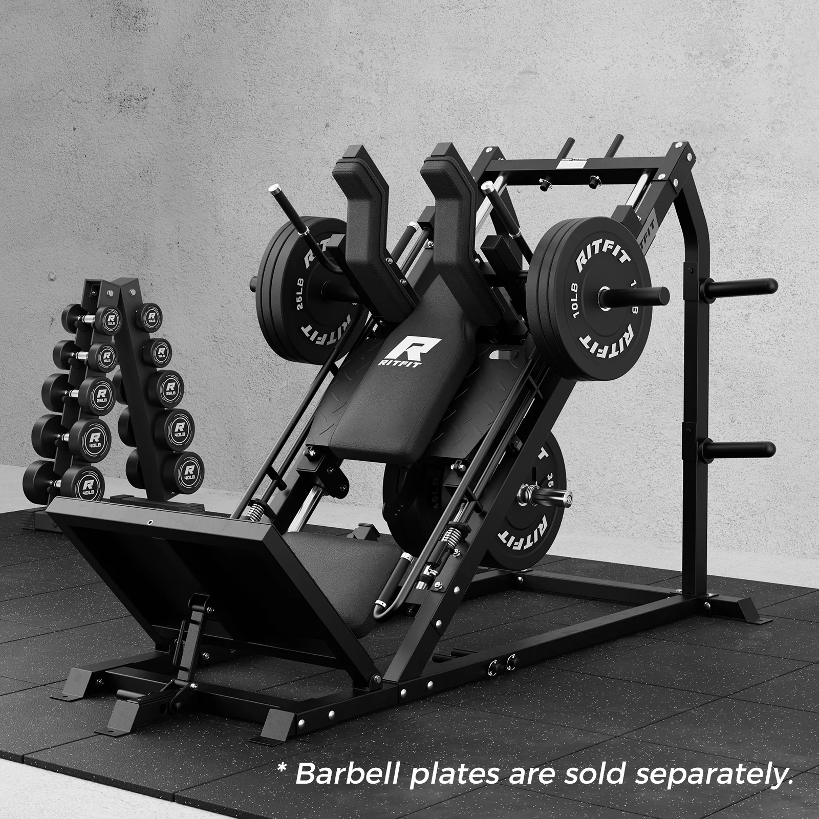 RitFit GAZELLE PRO 3-In-1 Leg Press and Hack Squat Machine - Image 7