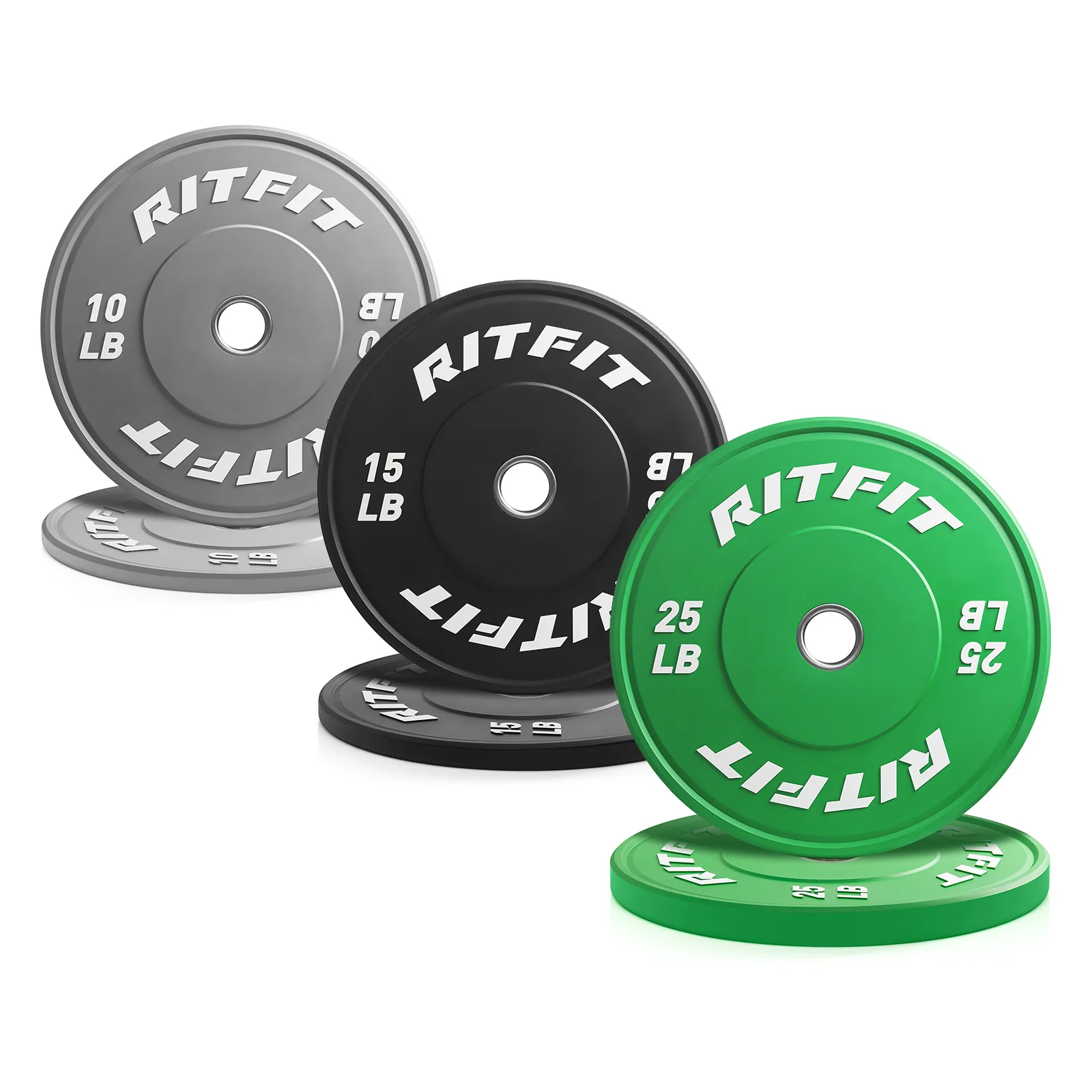 RitFit High-Grade Color Bumper Plates Olympic 2-Inch Rubber - Image 13