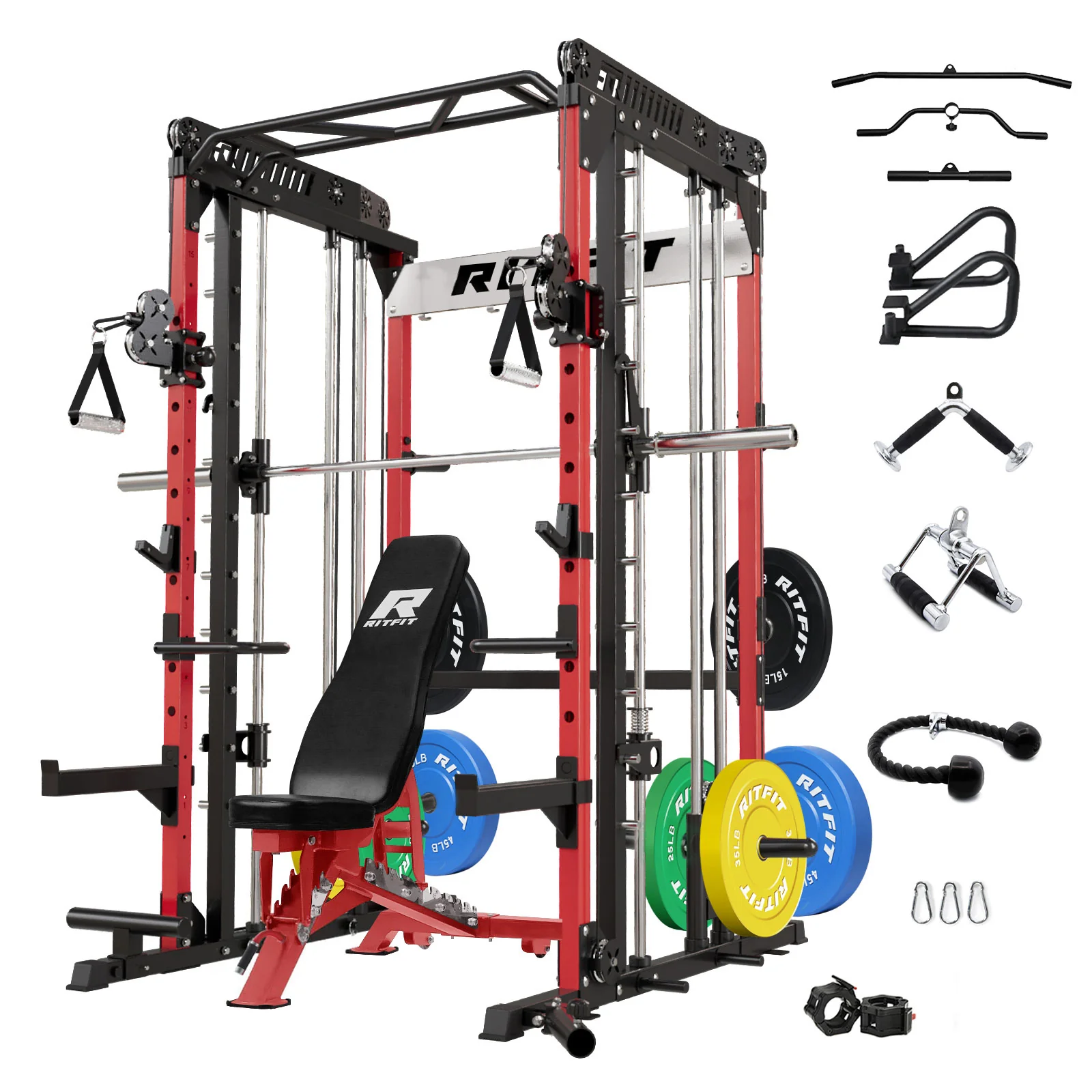 RitFit M1 PRO Smith Machine Home Gym Package Comprehensive All-In-One Workout System - Image 22