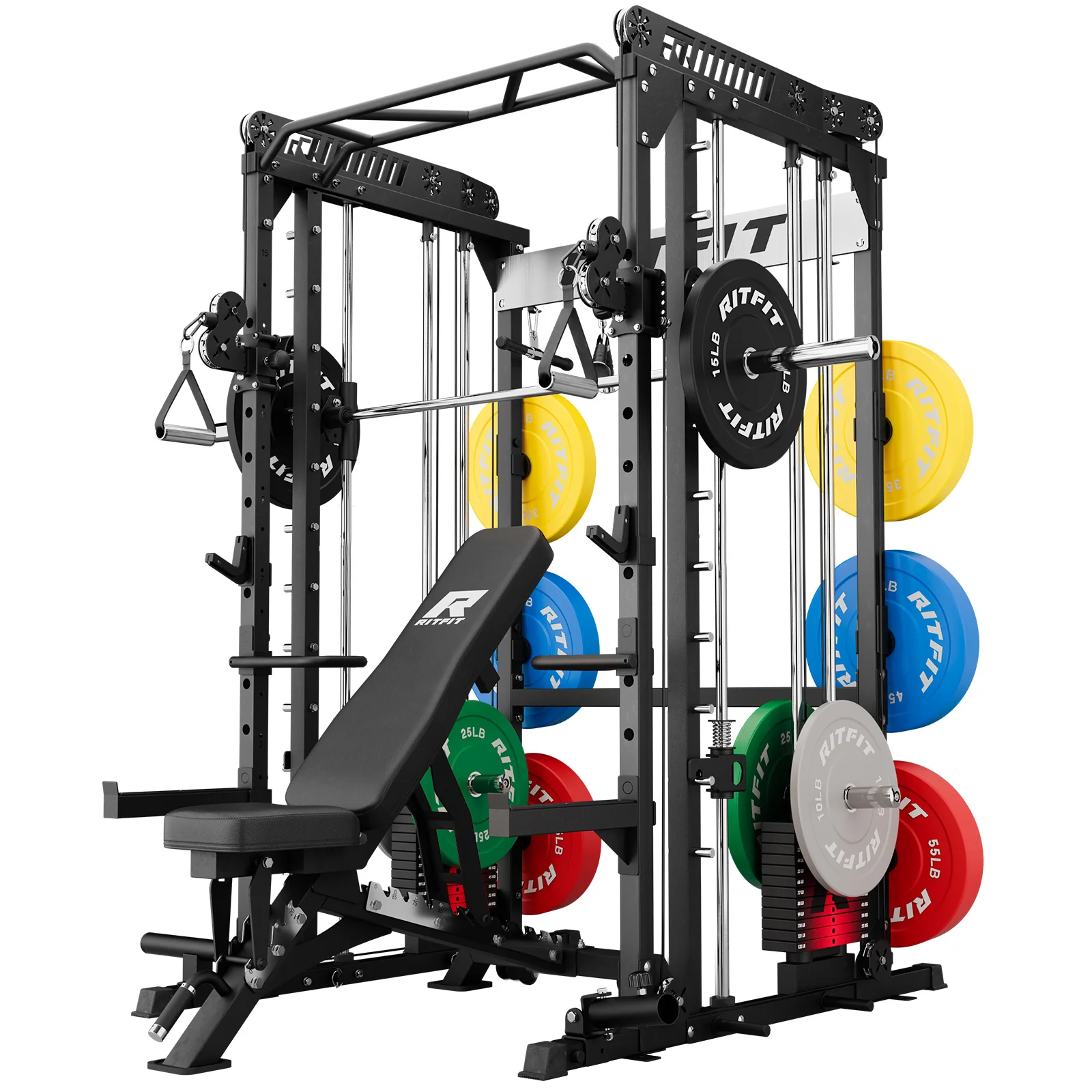 RitFit M1 PRO Smith Machine Weight Stack Home Gym Package - Image 15