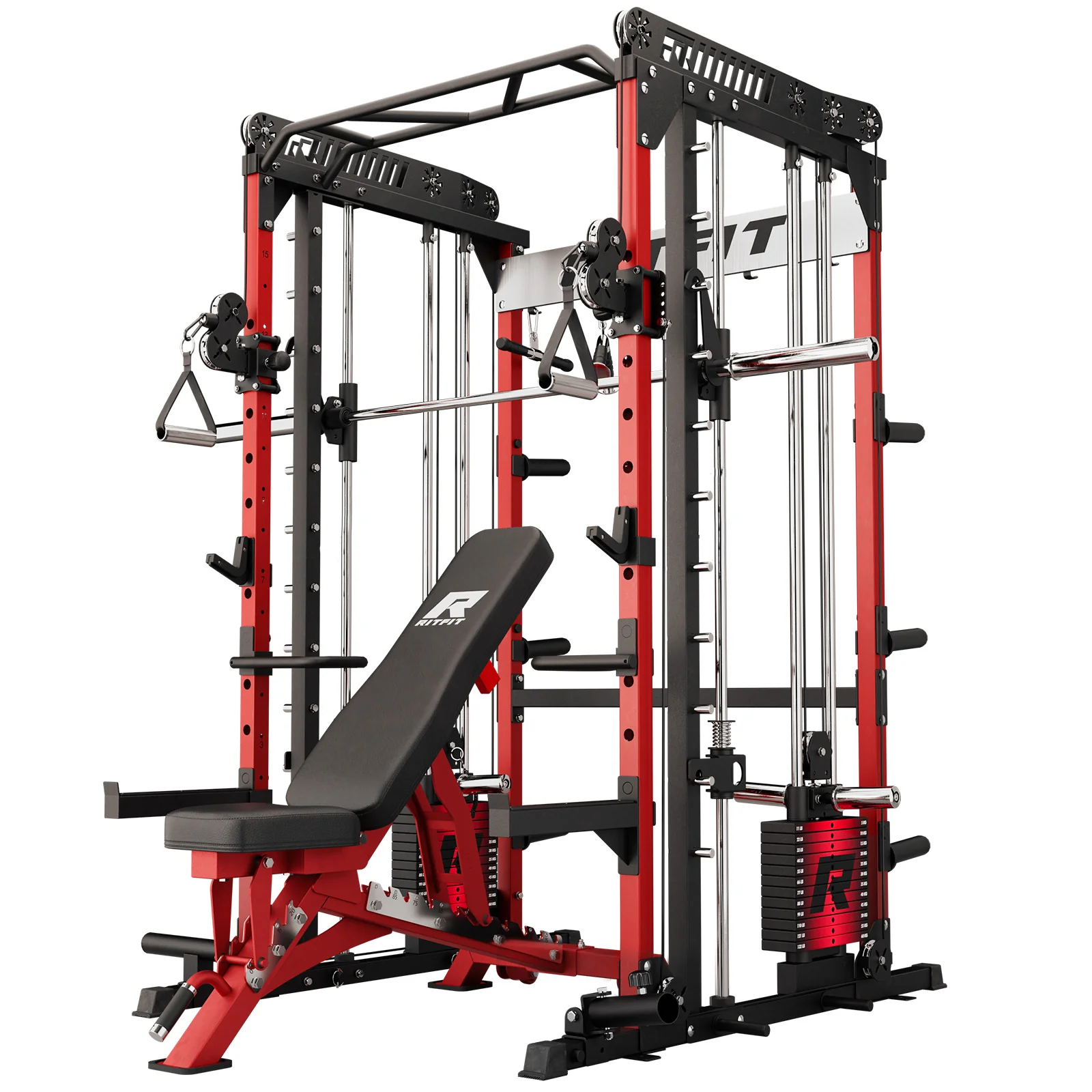 RitFit M1 PRO Smith Machine Weight Stack Home Gym Package - Image 19
