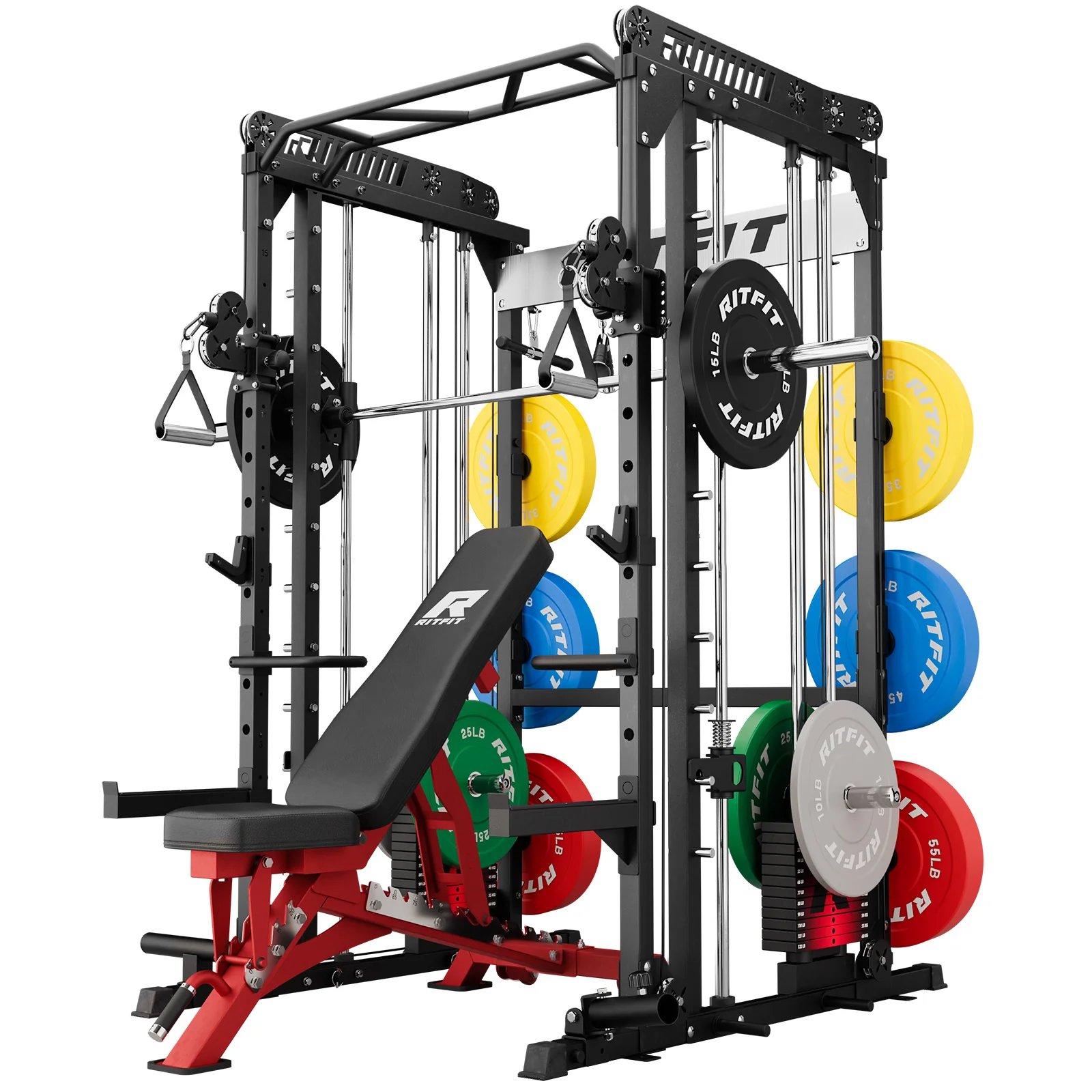 RitFit M1 PRO Smith Machine Weight Stack Home Gym Package - Image 24