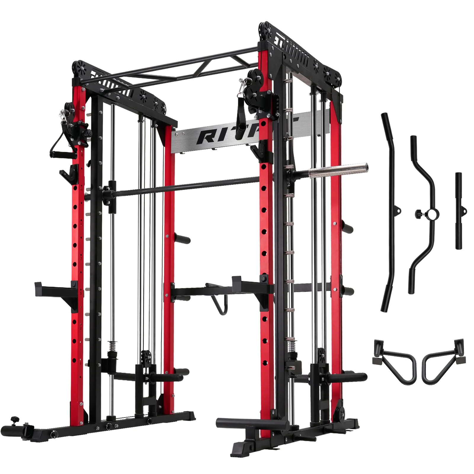 RitFit M1 Smith Machine with Cable Crossover System for Home Gym - Image 8