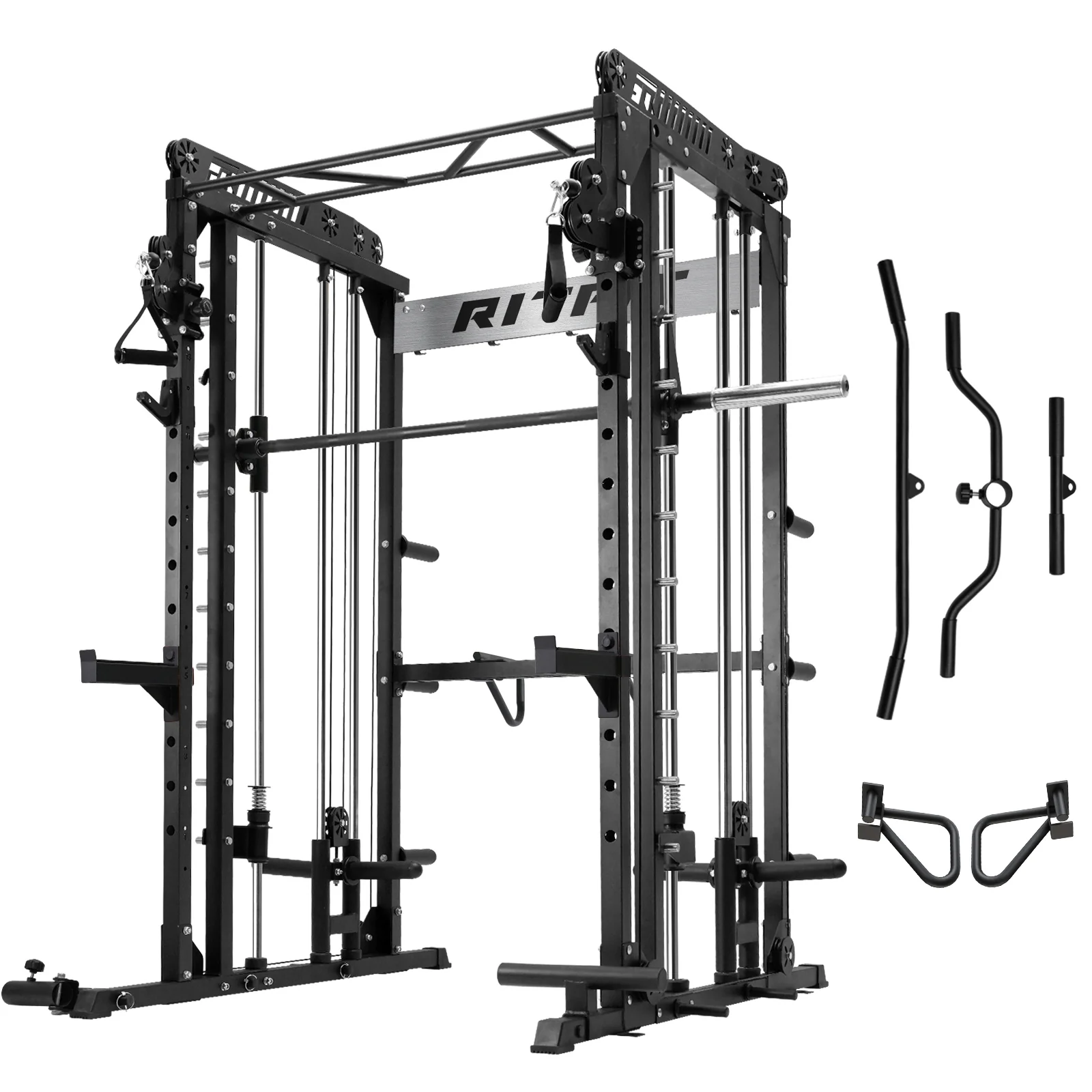 RitFit M1 Smith Machine with Cable Crossover System for Home Gym - Image 9