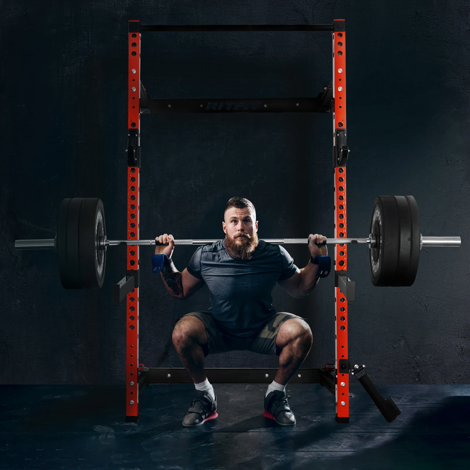 RitFit PWM02 Multi-Functional Folding Squat Rack - Image 7