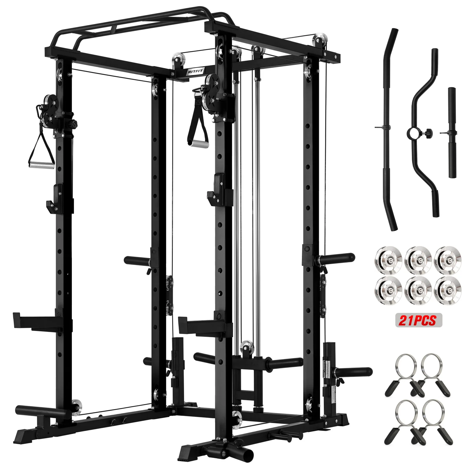 RitFit P3 Power Cage 1200lbs Home Gym Package - Image 11