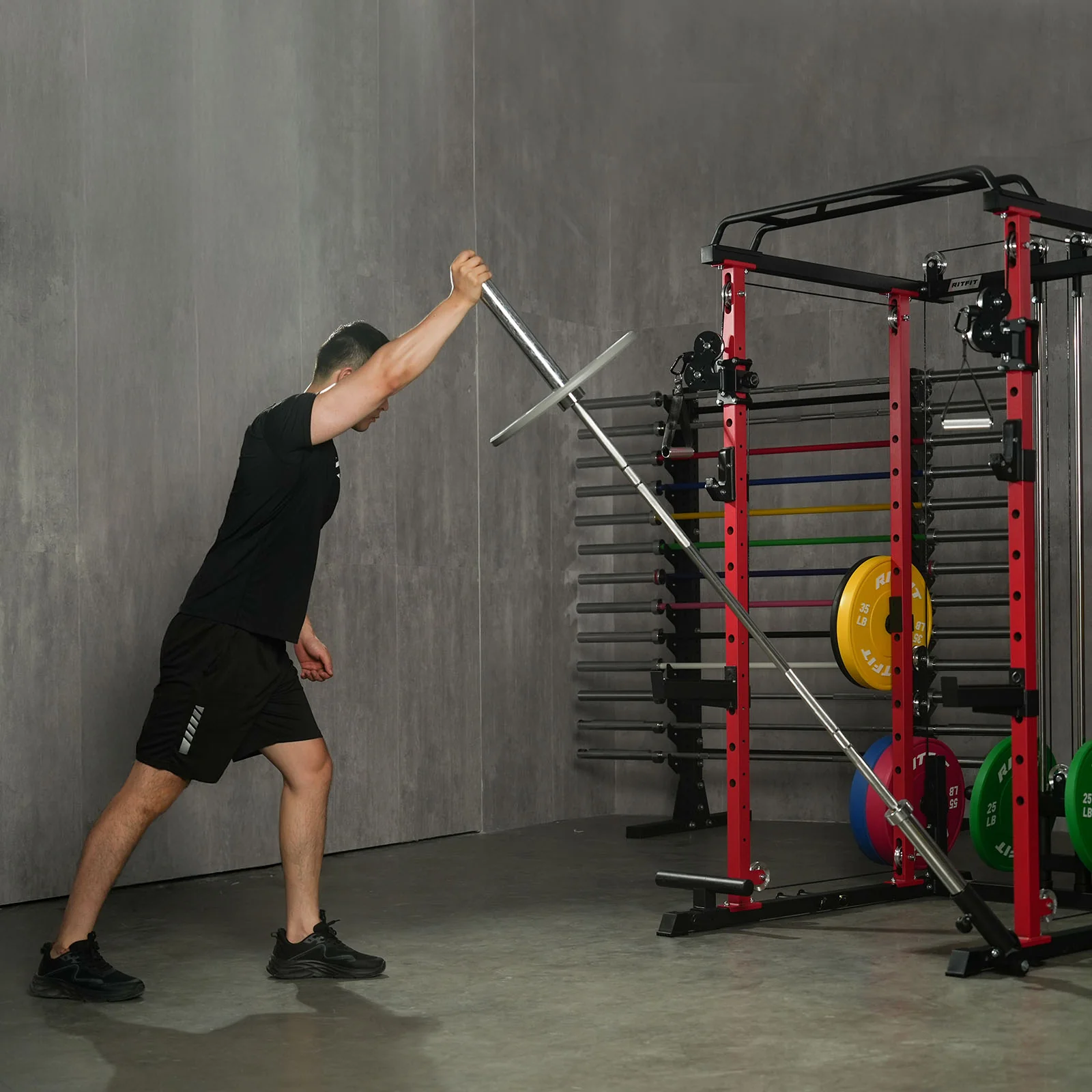 RitFit P3 Power Cage 1200lbs Home Gym Package - Image 12