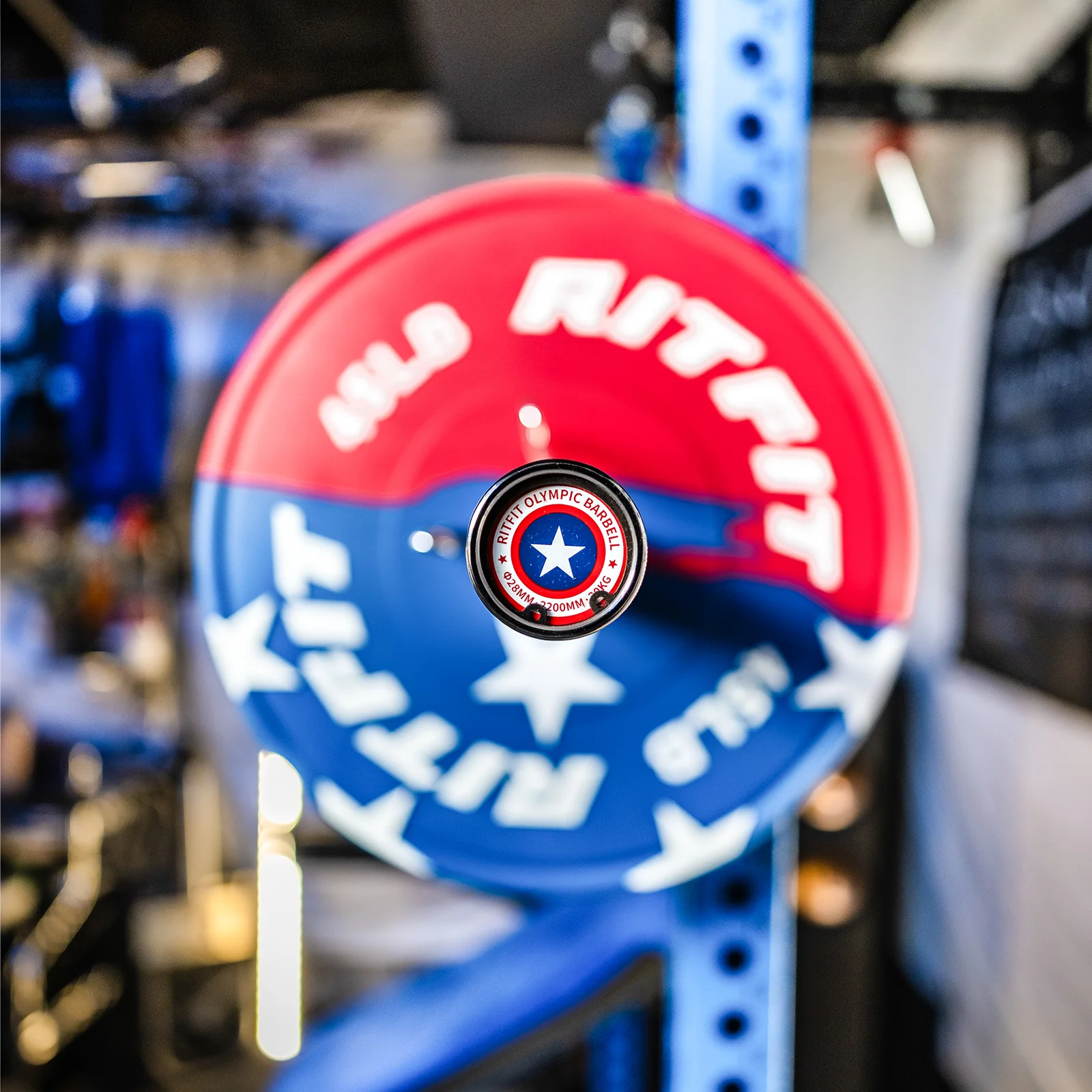 RitFit Patriotic Star Olympic Bar 20KG - Image 7