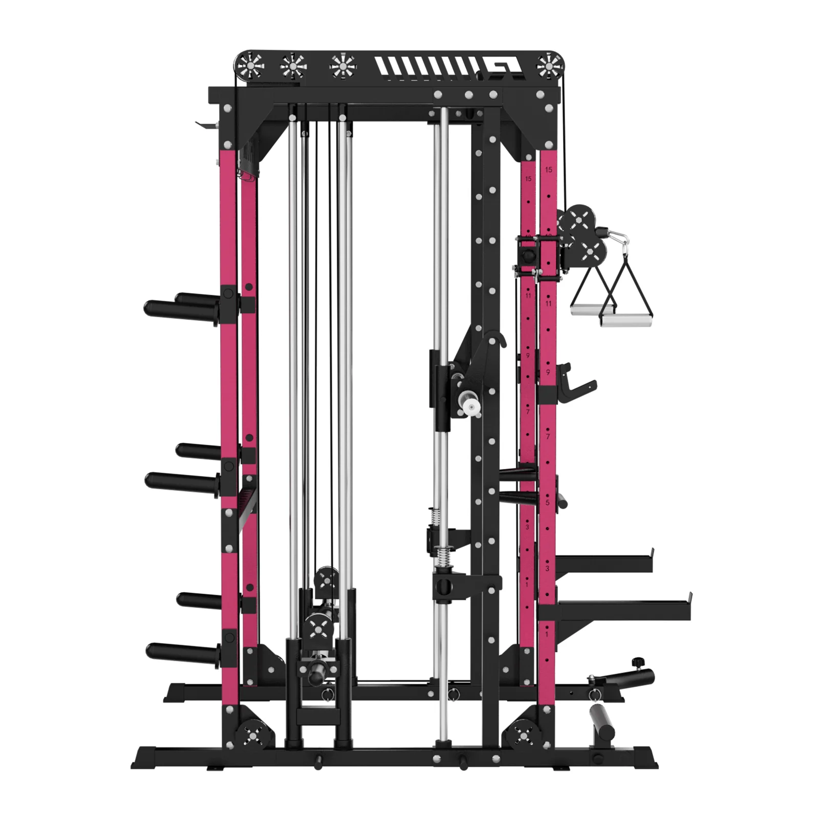 RitFit Pink M1 PRO Multi-Functional Smith Machine Home Gym Package - Image 4