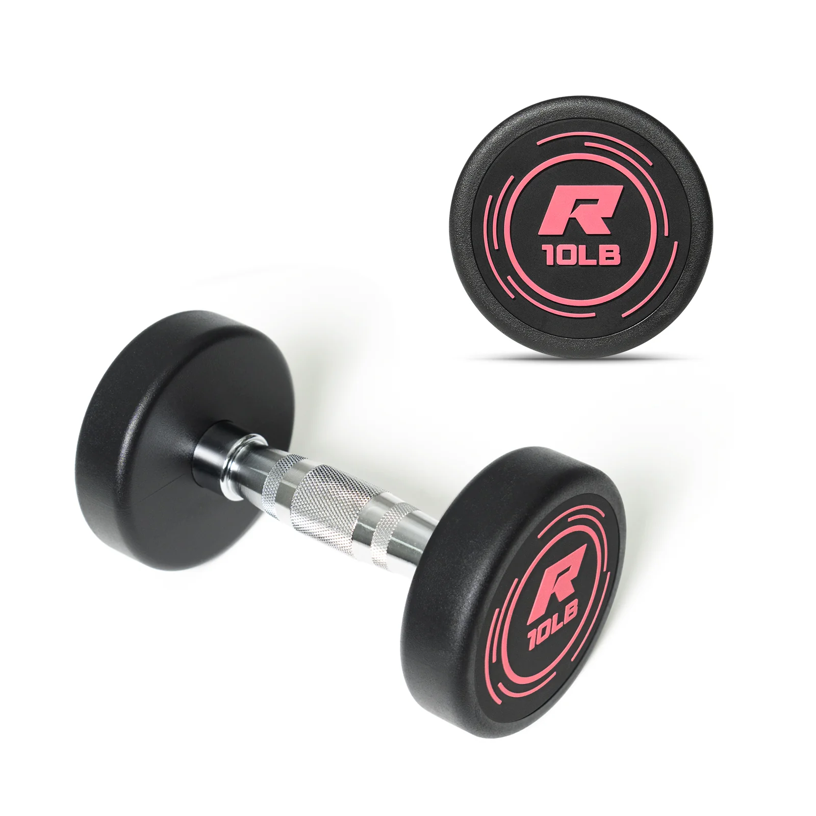RitFit Pink PVC-Coated Round Dumbbells in Pairs - Image 12
