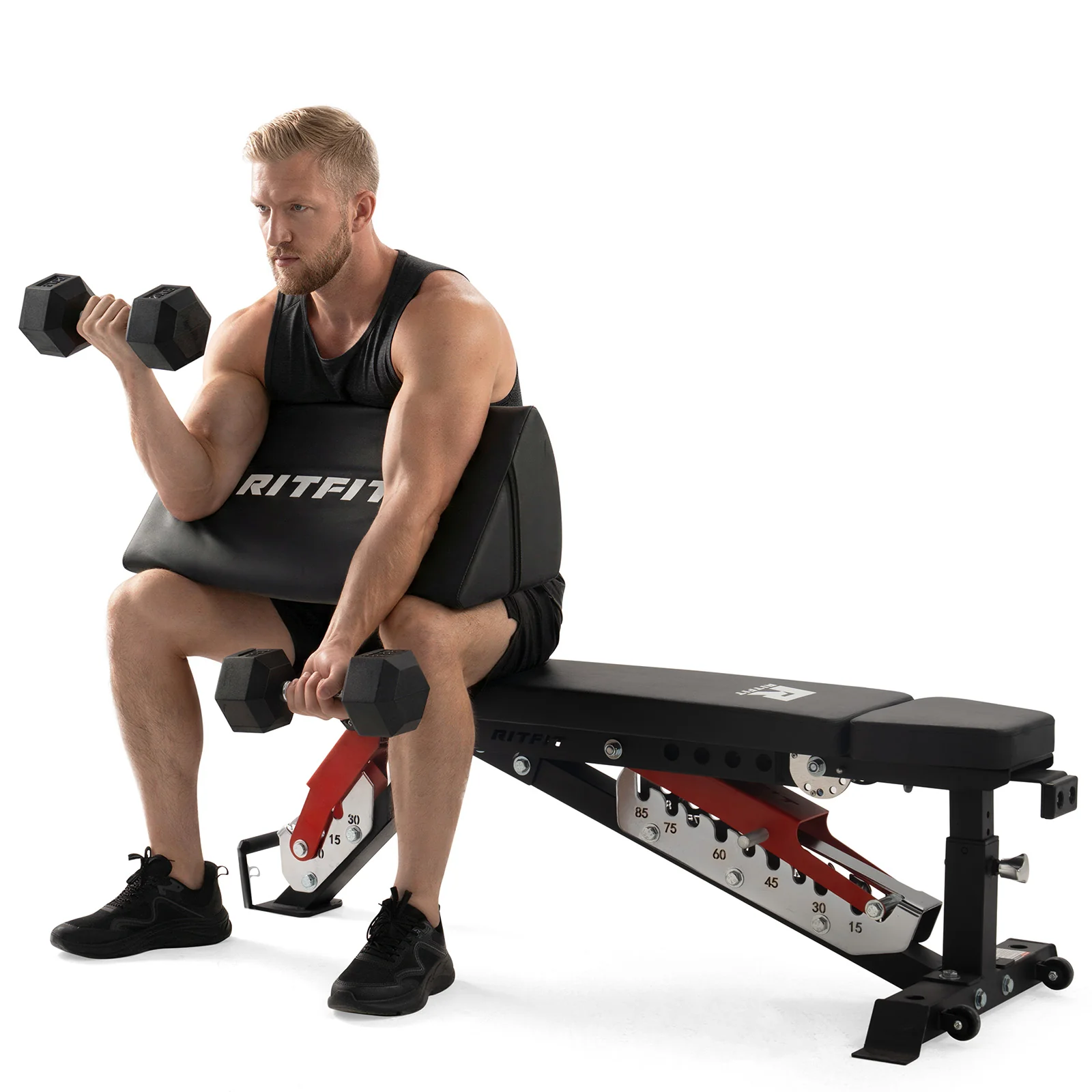 RitFit Preacher Curl Pad Ergonomic Biceps Support - Image 6