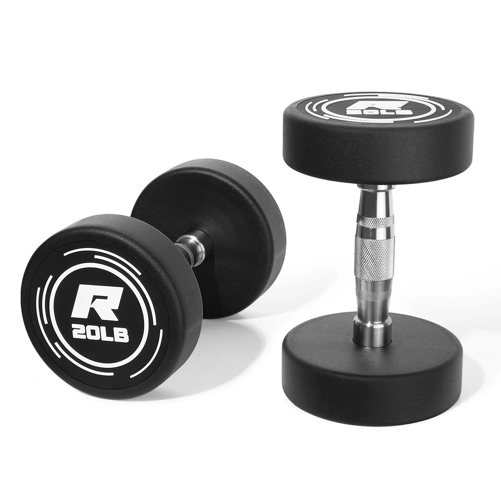 RitFit PVC-Coated Round Dumbbells in Pairs - Image 10