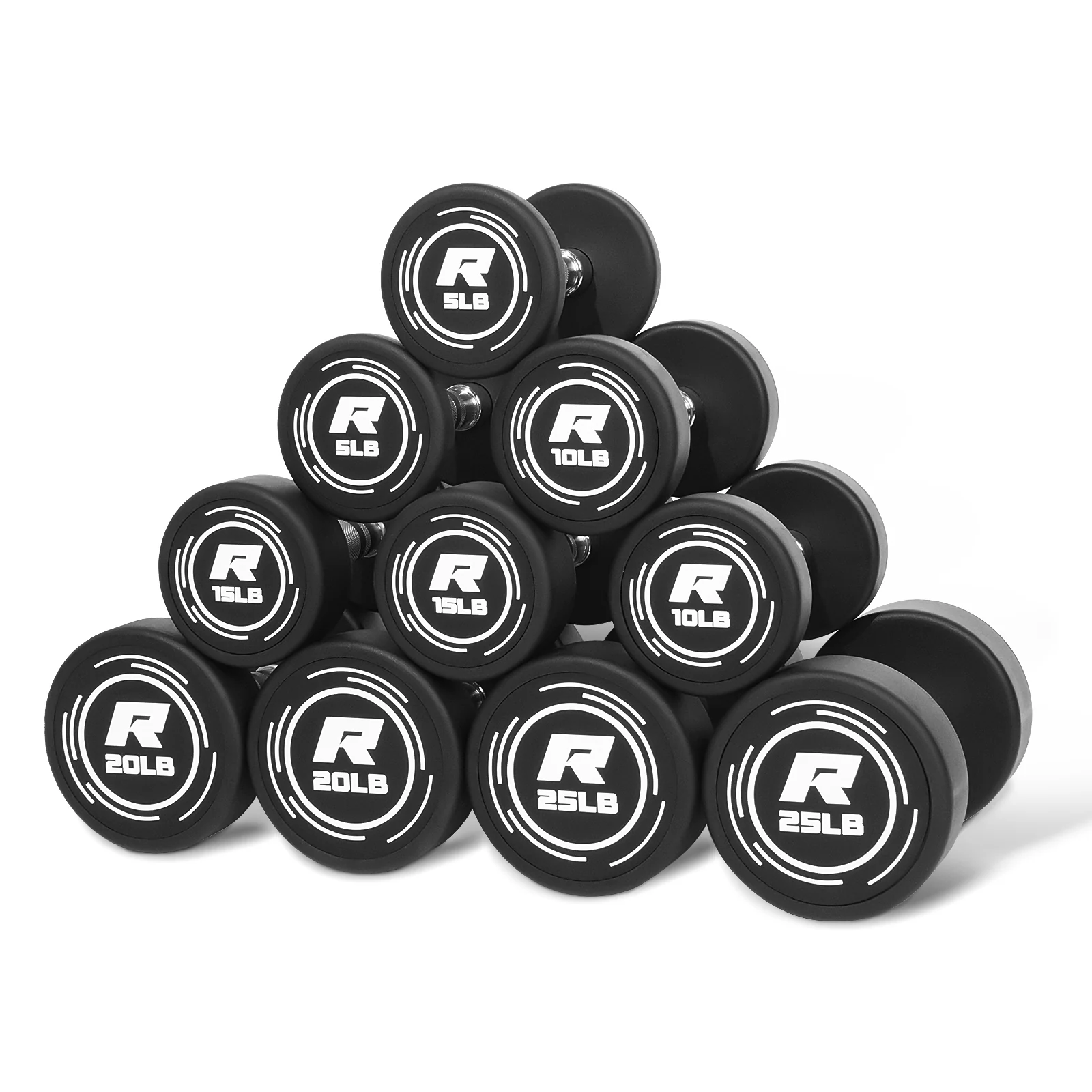 RitFit PVC-Coated Round Dumbbells in Pairs - Image 31