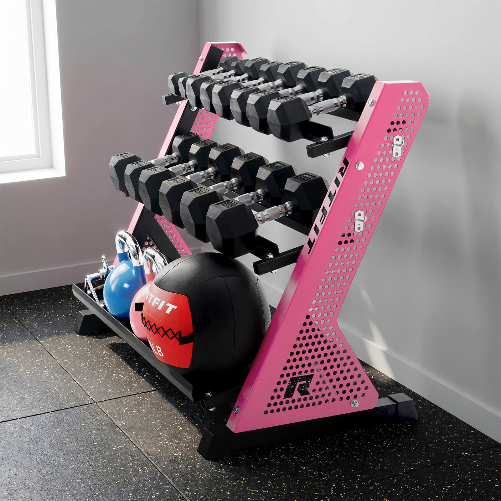 RitFit PWR05 3-Tier Dumbbell Weight Rack - Image 6