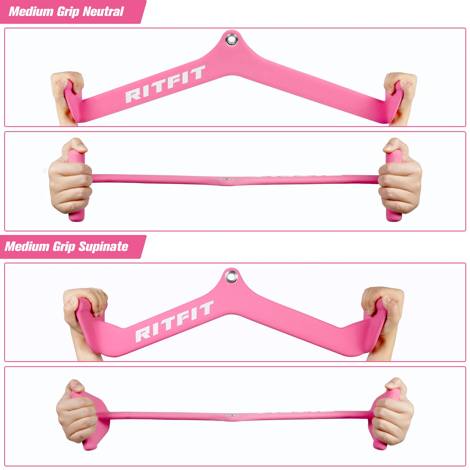 RitFit 5pcs Lat Pulldown Bar Combo - Image 14