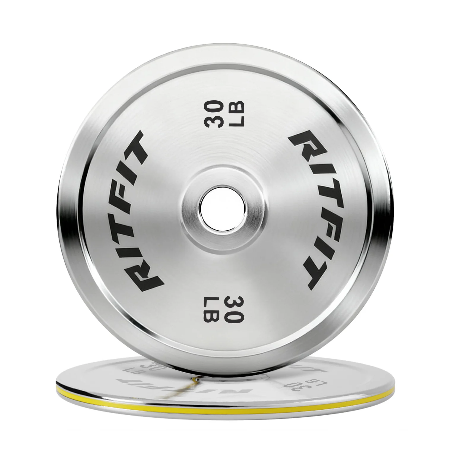 RitFit Silver Steel Strip Olympic Plates 2-Inch - Image 4