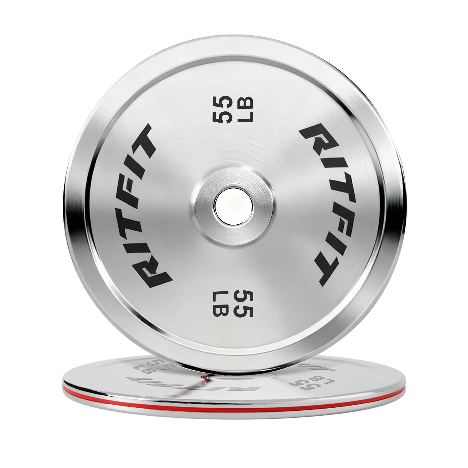 RitFit Silver Steel Strip Olympic Plates 2-Inch - Image 6
