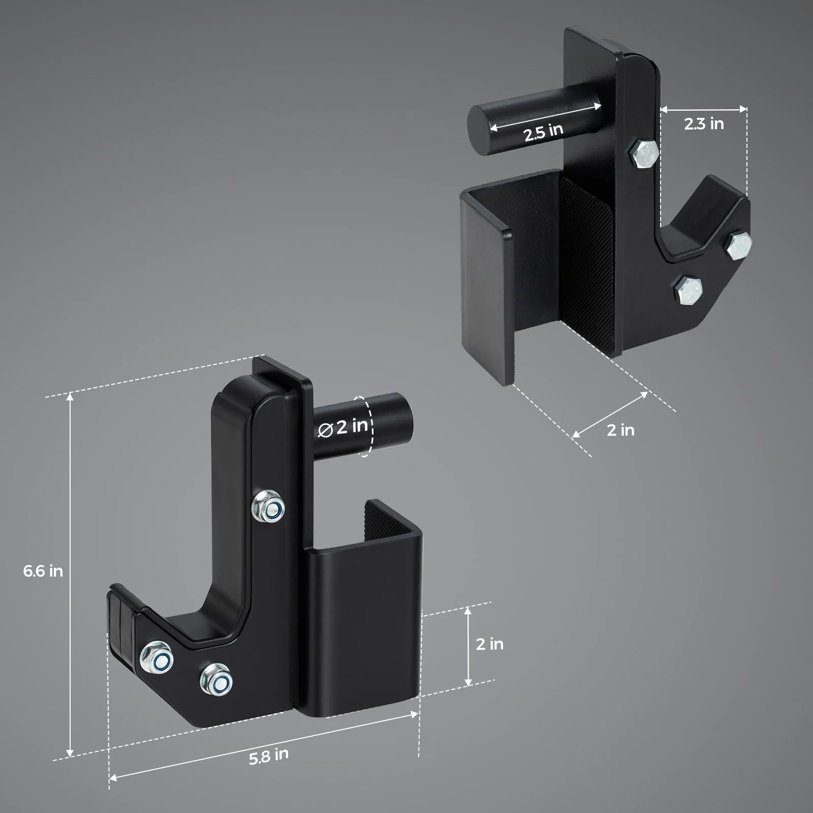 RitFit Upgraded Sandwich J-Hooks for 2" X 2" Racks - Image 3