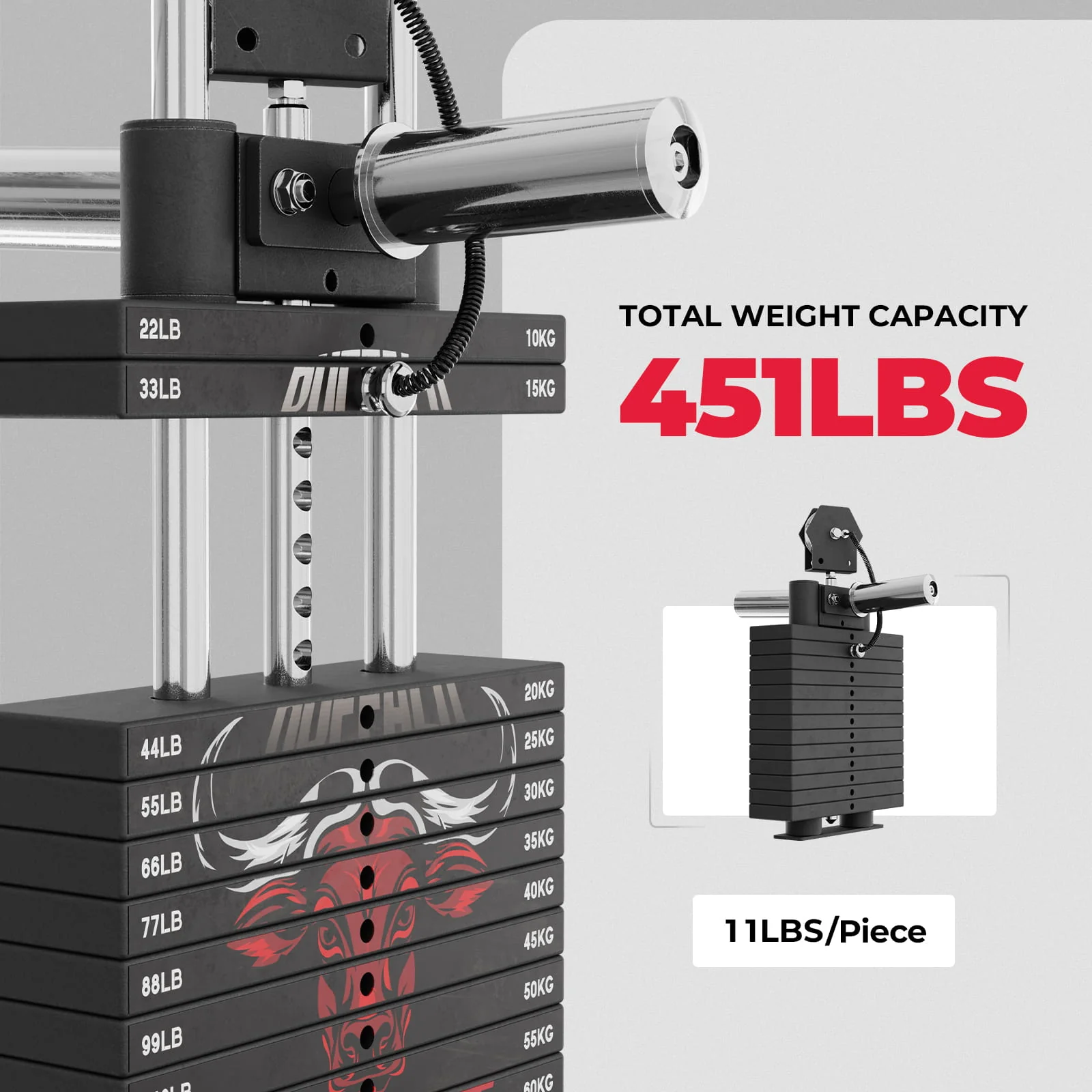 RitFit WSBFL Weight Stack Set 286lbs for Buffalo - Image 4