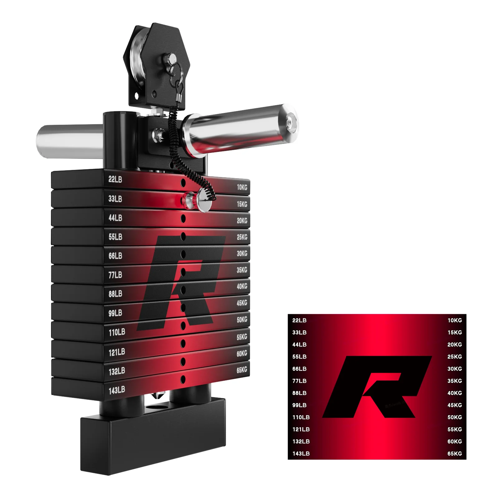 RitFit WSM1 Weight Stack Set 264lbs for M1 PRO - Image 12