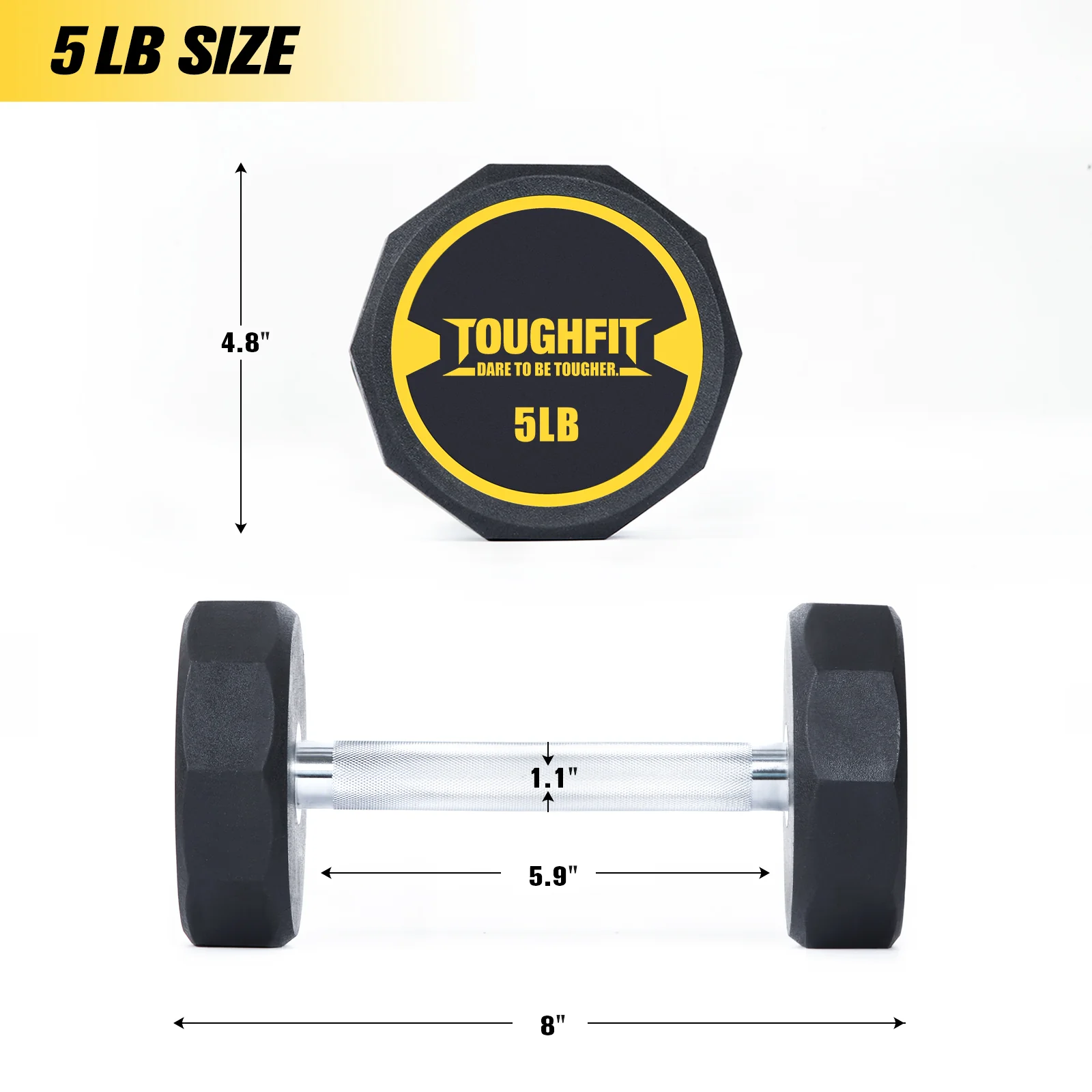 ToughFit Decagon PEV Dumbbells - Image 9
